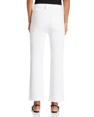 Le Sleek High Rise Straight Jeans in White