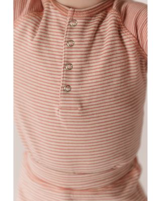 Unisex Sailor Stripe Raglan One Piece - Baby