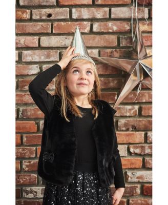 Girls' Faux Fur Vest - Little Kid