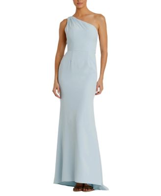 One Shoulder Jersey Mermaid Gown