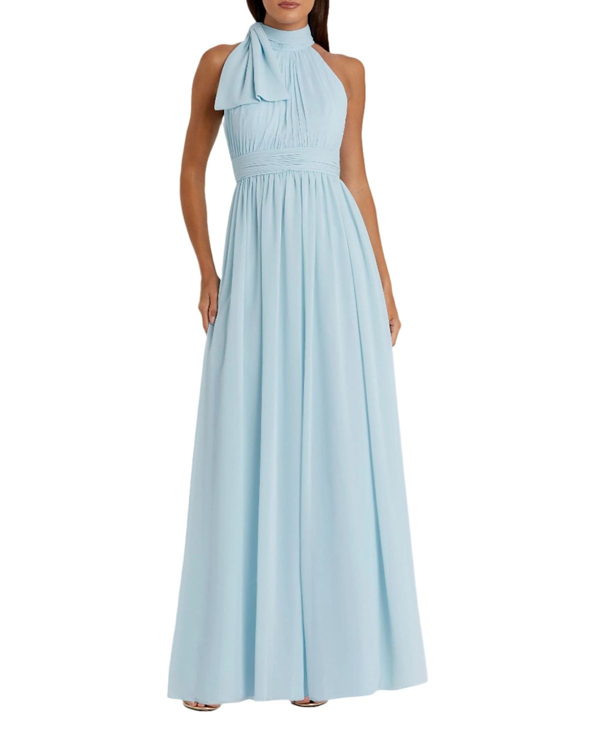 Mac Duggal High Neck Chiffon Gown