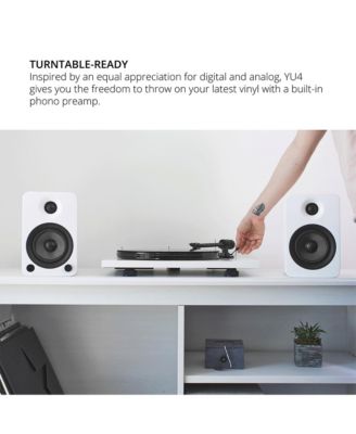 YU4 Powered Bookshelf Speakers with Built-In Bluetooth - Pair