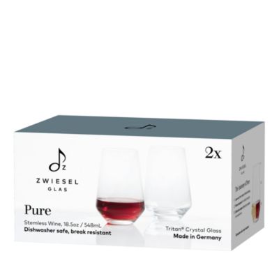 Pure Stemless Wine Tumbler, Set of 2