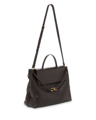 Large Ciao Ciao Intrecciato Leather Top Handle Bag