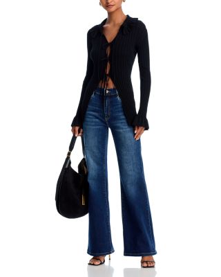 Rosie High Rise Wide Leg Jeans in Indigo - Exclusive