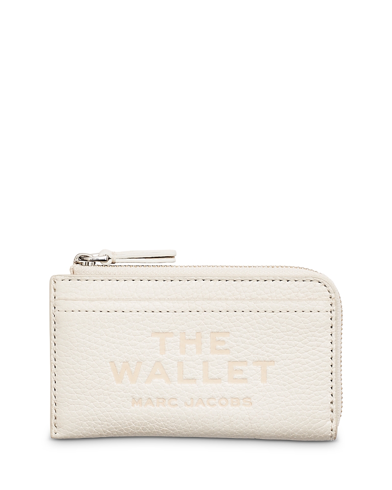 Marc Jacobs The Leather Top Zip Multi Wallet In Cotton