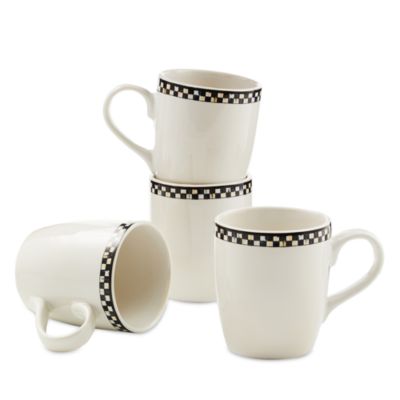 Courtly Check Everyday Mugs, Set of 4