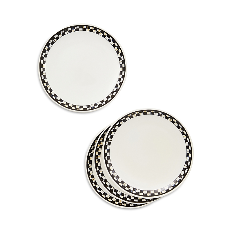 MACKENZIE-CHILDS MACKENZIE-CHILDS COURTLY CHECK EVERYDAY SMALL PLATES, SET OF 4