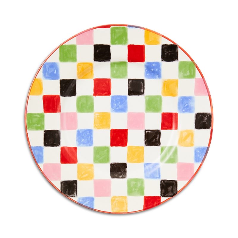 Mackenzie-childs Check Dinner Plate In Multi