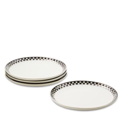 Courtly Check Everyday Lunch Plates, Set of 4