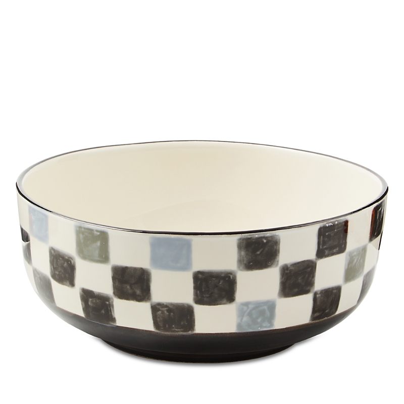 Mackenzie-childs Check Serving Bowl