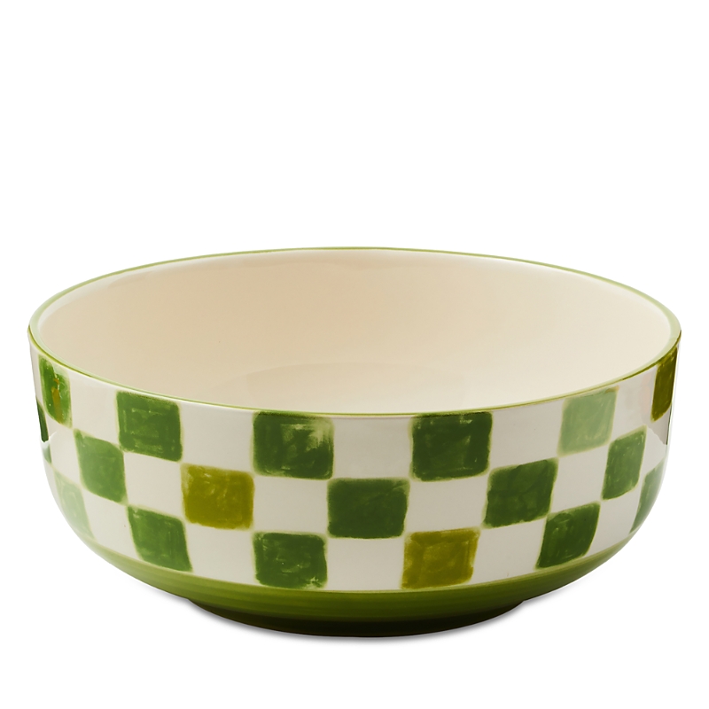 Mackenzie-childs Check Serving Bowl
