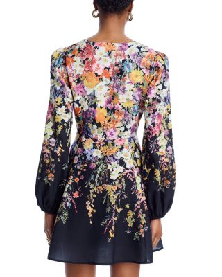 Floral Print Mini Dress - Exclusive