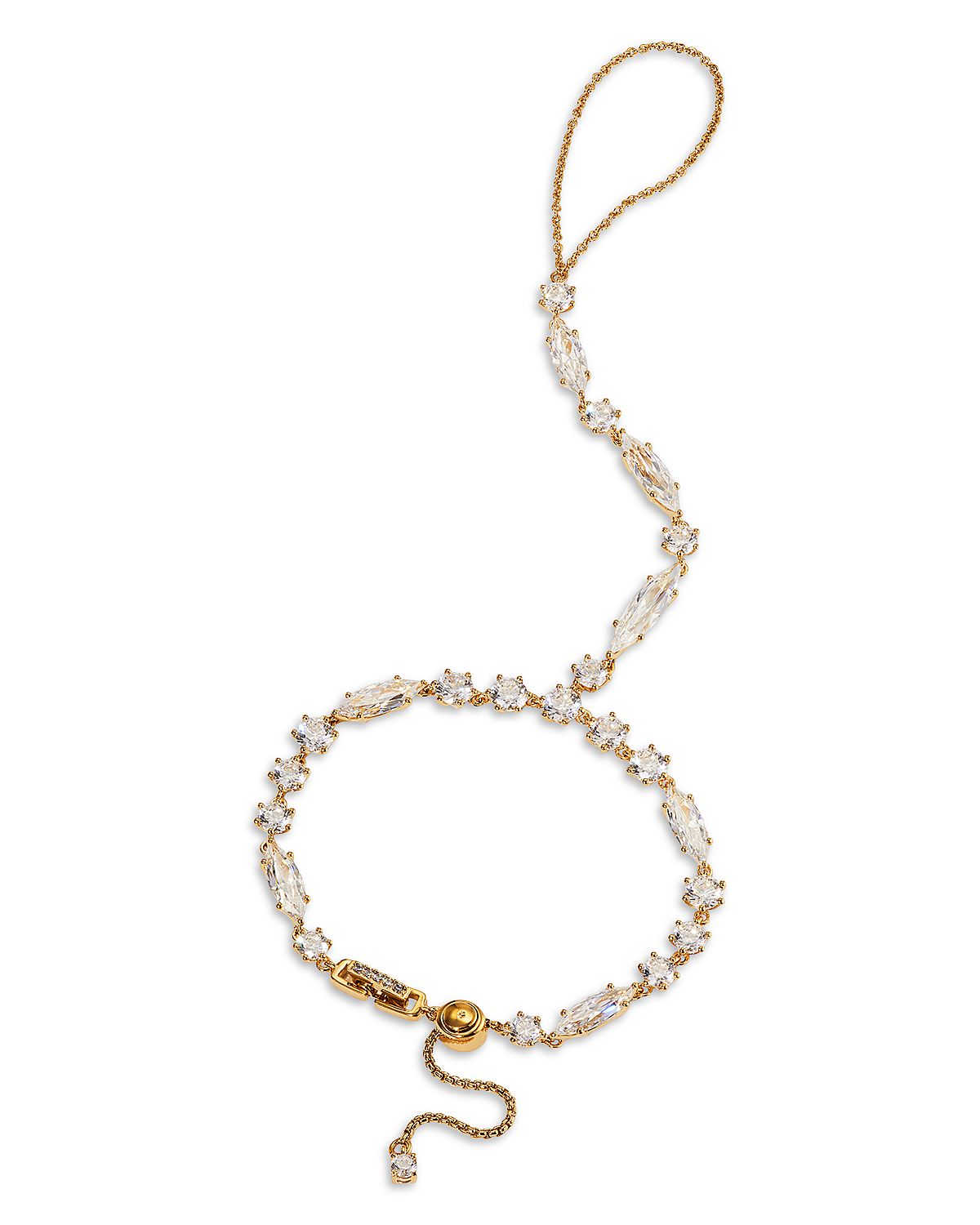 Nadri Btrx Mixed Cubic Zirconia Hand Chain Bracelet