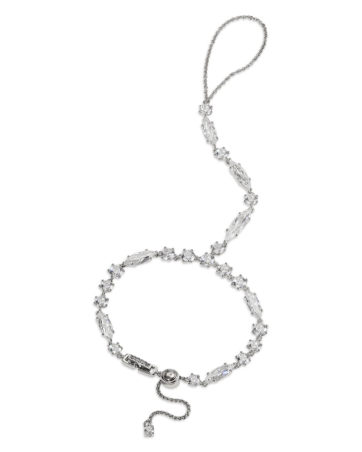 Nadri Btrx Mixed Cubic Zirconia Hand Chain Bracelet