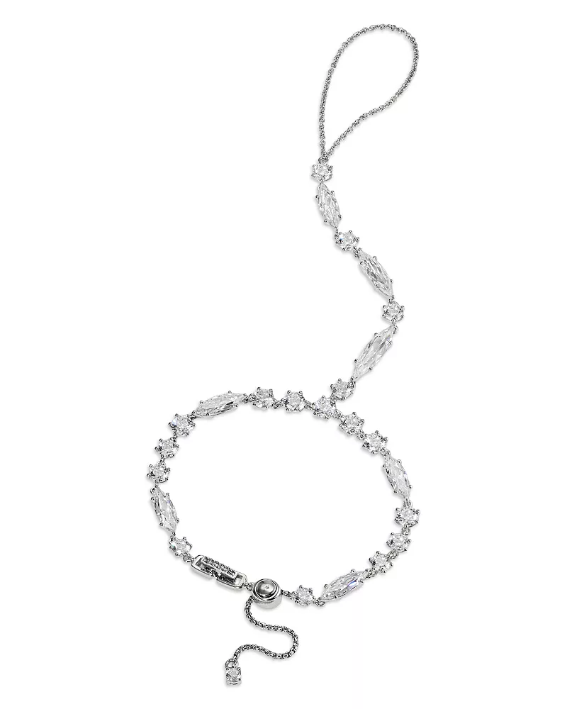 Nadri Btrx Mixed Cubic Zirconia Hand Chain Bracelet