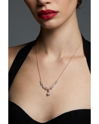 BTRX Mixed Cubic Zirconia Statement Necklace, 18"-20" 