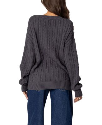 Francine Oversized V Neck Cardigan