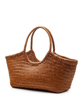 Nantucket Leather Basket Bag