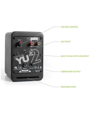 YU2 Powered Desktop Speakers - Pair