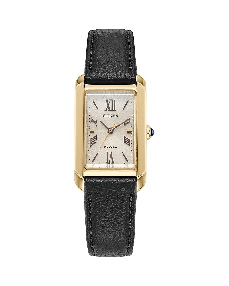 Citizen Eco Drive Classic Bianca Watch, 20mm X 32mm In White/black