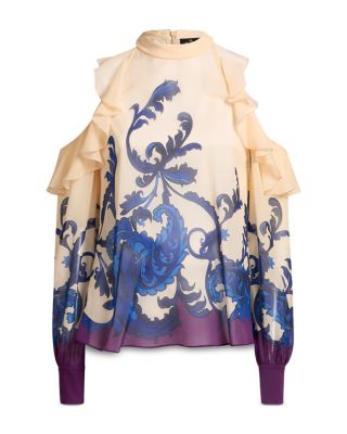 Etro - Silk Cold Shoulder Top