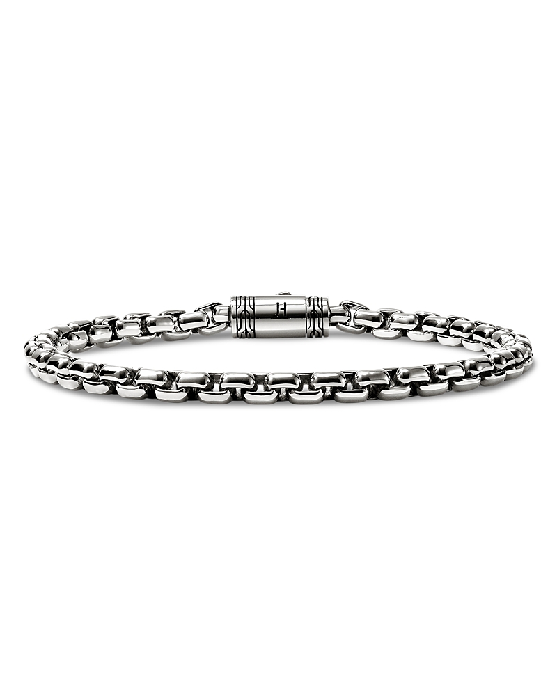 John Hardy Sterling Silver Chain Box Chain Bracelet In Silver