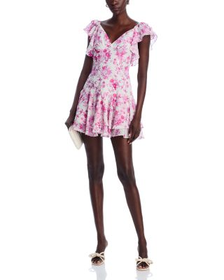 AQUA - Tiered Mini Dress - Exclusive