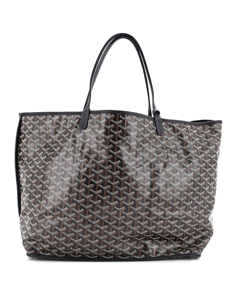 Pre-owned Pre-owned Goyard Goyard Gm Anjou Reversible Tote Coated Canvas In Black