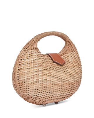 Ines Small Straw Top Handle Bag
