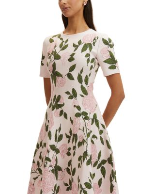 Rose Jacquard Dress