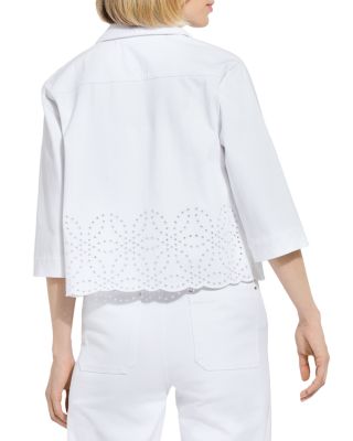 Gem Eyelet Crop Jacket