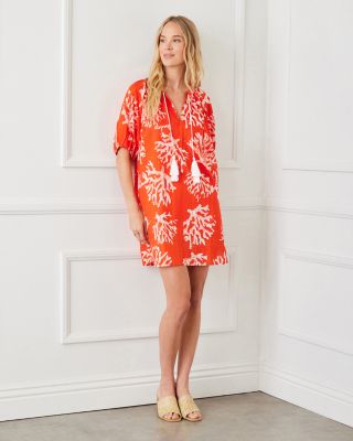 Puff Sleeve Tassel Dress