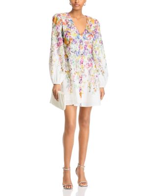 Floral Print Mini Dress - Exclusive