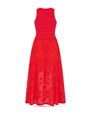 Embroidered Eyelet Dress