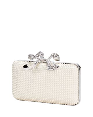 Faux Pearl Box Clutch