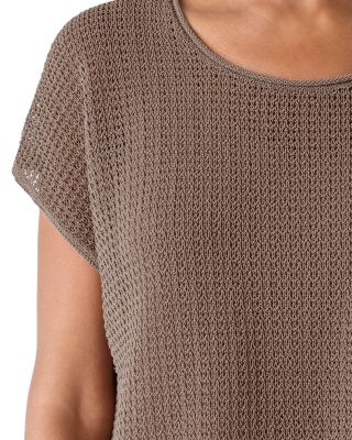 Cotton Jewel Neck Sweater