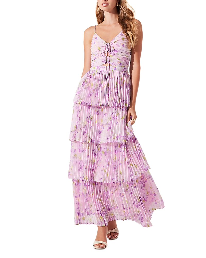 Astr the Label Daytona Pleated Maxi Dress