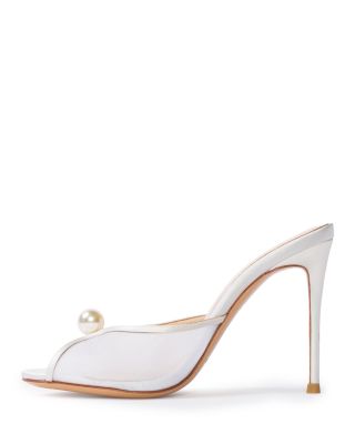 Women's Sadie Faux Pearl Embellished Mule Sandals