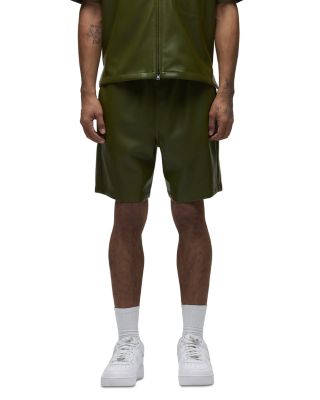 Hudson - Faux Leather 7" Drawstring Shorts