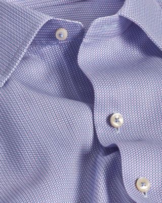 Regular Fit Micro Texture Print Sport Shirt