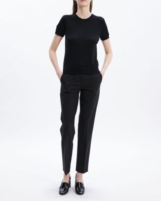 Lightweight Wool Short Sleeve Top