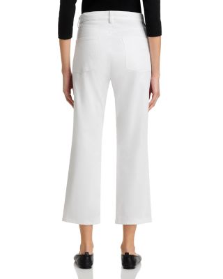 Straight Cropped Jeans in White
