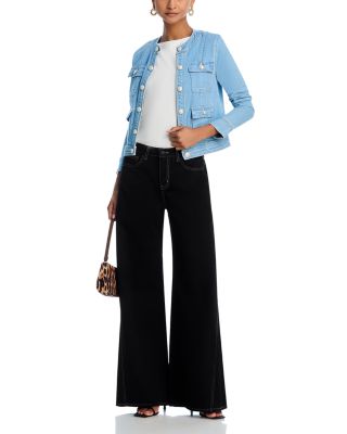 Yari Collarless Denim Jacket