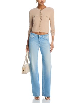 L'AGENCE Joanne Mid Rise Wide Leg Jeans in Haven