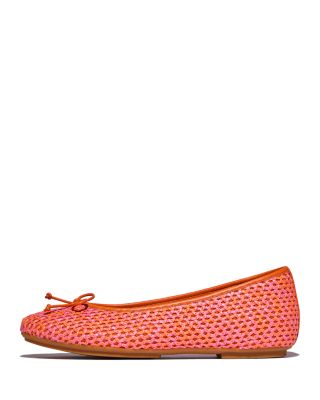 Women's Delicato Bow Woven Ballet Flats