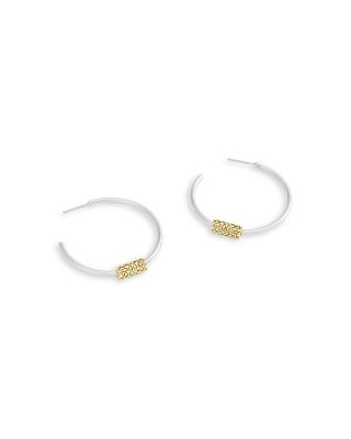 Signature Quilted Tube Hoop Earrings