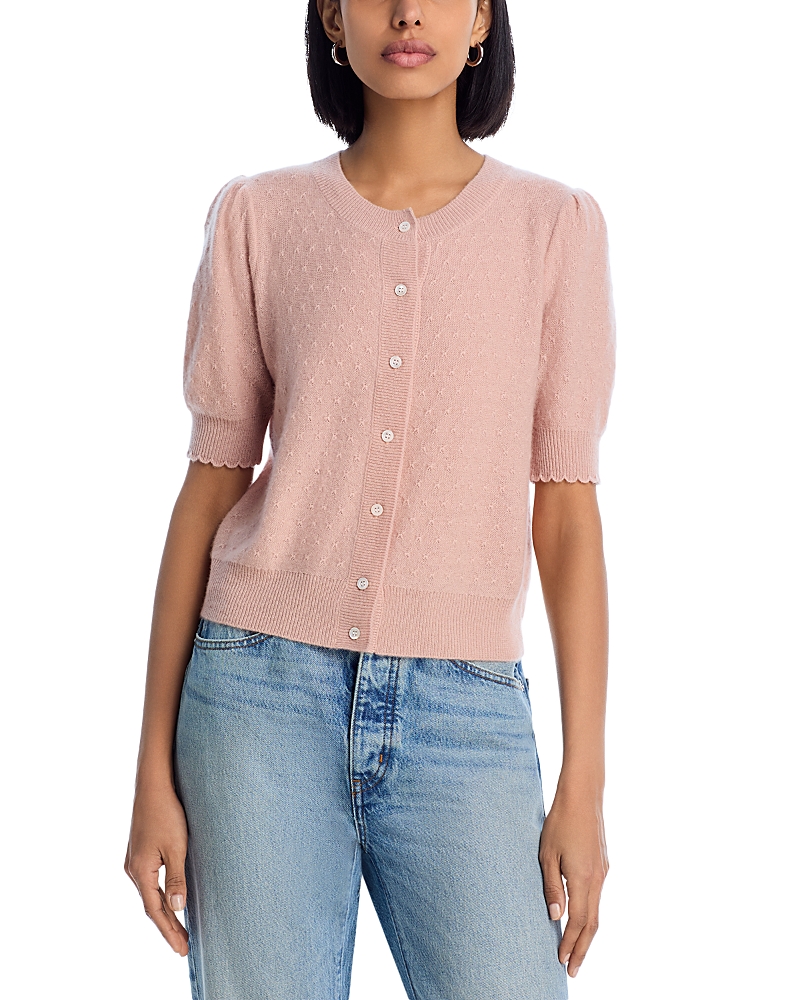 Frame The Cashmere Pointelle Cardigan