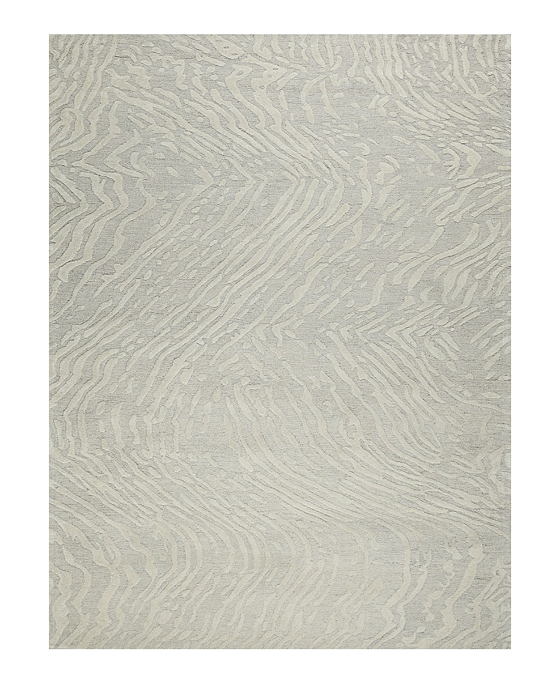 Exquisite Rugs Entro 7181 Area Rug, 6' X 9' In Silver/ivory