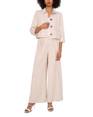 Darted Wide Leg Pants